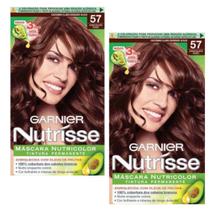 Kit 2 Tintura Creme Nutrisse Garnier Chocolate Puro 57 kit
