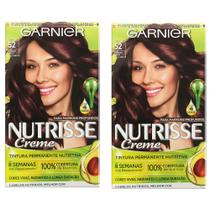Kit 2 Tintura Creme Nutrisse Garnier Marrom Açaí 52 Kit Kit 2 Tintura Creme Nutrisse Garnier Marrom Açaí 52 Kit