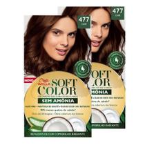 Kit 2 Tintura Creme Soft Color Wella Café 477 Kit