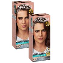 Kit 2 Tintura Maxton Creme Chocolate Amargo 5.7
