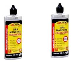 Kit 2 Tira Ferrugem 110ml Allchem Tecidos/roupa Sem Ferrugem Kit 2 Tira Ferrugem 110ml Allchem Tecidos/roupa Sem Ferrugem