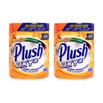 Kit 2 Tira Manchas de Roupas Brancas Plush OXY2 Sanol 900g