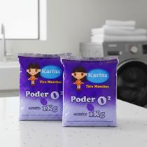 Kit 2 Tira Manchas Roupa Percarbonato Poder O2 Poderoso Kit 2 Tira Manchas Roupa Percarbonato Poder O2 Poderoso