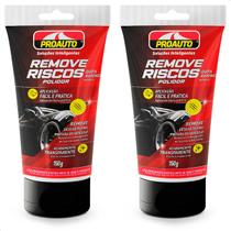 Kit 2 Tira Riscos Acabamento Transparente Proauto Fácil 150g