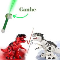 Kit 2 Tiranossauro Robótico Som Luz Movimento Ganhe Varinha - Toyng Kit 2 Tiranossauro Robótico Som Luz Movimento Ganhe Varinha - Toyng