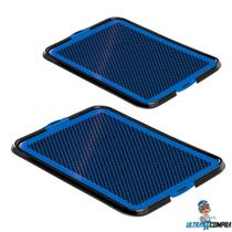 Kit 2 Toaletes Sanitário Ultracompra Pipi Dog Azul