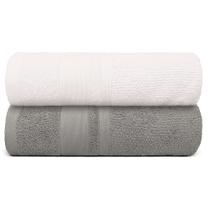 Kit 2 Toalha Banhão Gigante 550g 160x90cm Macia, Encorpada e Alta Absorção