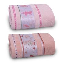 Kit 2 Toalha de Banho Infantil Kids 100% Algodão 68x110cm Appel