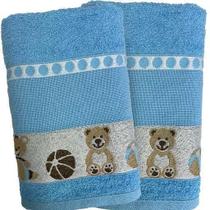 Kit 2 Toalha De Banho Infantil ul Ponto Cruz Faap Kit 2 Toalha De Banho Infantil ul Ponto Cruz Faap