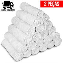 Kit 2 Toalha de Rosto Branca para Salão Profissional Atacado Cabeleireiro Barbearia Algodão Macia Kit 2 Toalha de Rosto Branca para Salão Profissional Atacado Cabeleireiro Barbearia Algodão Macia