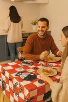 Kit 2 Toalha Mesa para Mesa de Jantar, Almoço Cozinha Retangular 4 ou 6 Lugares 2,20 x 1,50 m Estampada Kit 2 Toalha Mesa para Mesa de Jantar, Almoço Cozinha Retangular 4 ou 6 Lugares 2,20 x 1,50 m Estampada