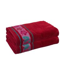 Kit 2 Toalha Praia Gigante Piscina Verão Beach 78x150 Appel Cor:Aloha - Laca