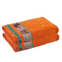 Kit 2 Toalha Praia Gigante Piscina Verão Beach 78x150 Appel Cor:Pets - Orange Kit 2 Toalha Praia Gigante Piscina Verão Beach 78x150 Appel Cor:Pets - Orange