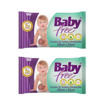 Kit 2 Toalha Umedecida Lenço Baby Free 50Un QLB Kit 2 Toalha Umedecida Lenço Baby Free 50Un QLB