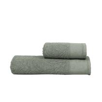 Kit 2 Toalhas Atlântica Savana Banhão 150x80cm e Rosto Algodão Off White Premium Macia
