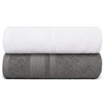 Kit 2 Toalhas Banhão Gigante 550g 160x90cm Macia, Encorpada e Alta Absorção