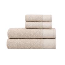 Kit 2 Toalhas Banho + 2 Rosto Atlântica Savana 100% Algodão Avelã Macio