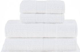 Kit 2 Toalhas Banho Gigante e 2 Rosto Fio Penteado Canelado Buddemeyer Kit 2 Toalhas Banho Gigante e 2 Rosto Fio Penteado Canelado Buddemeyer