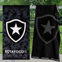 Kit 2 Toalhas Botafogo Oficial Buettner Algodão Aveludado Jacquard Praia Banho 140x70cm Kit 2 Toalhas Botafogo Oficial Buettner Algodão Aveludado Jacquard Praia Banho 140x70cm