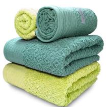 Kit 2 Toalhas De Banho + 2 Toalhas de Rosto Capri Atlântica Gigante 100% Algodão Banhão