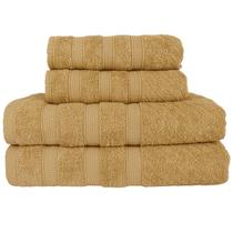 Kit 2 Toalhas de Banho + 2 Toalhas de Rosto Donatella 100% Algodão Variedade de Cores