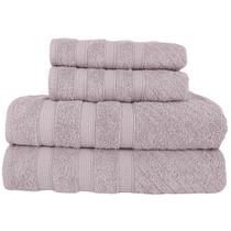 Kit 2 Toalhas de Banho + 2 Toalhas de Rosto Donatella 100% Algodão Variedade de Cores Kit 2 Toalhas de Banho + 2 Toalhas de Rosto Donatella 100% Algodão Variedade de Cores