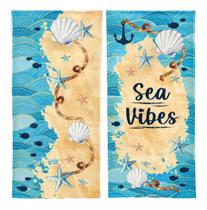 Kit 2 Toalhas De Banho Aveludada Estampada Marina Lepper Kit 2 Toalhas De Banho Aveludada Estampada Marina Lepper