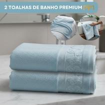 Kit 2 Toalhas De Banho Bordado Floral Algodão Felpudo Sofisticação Conforto E Absorção Premium Kit 2 Toalhas De Banho Bordado Floral Algodão Felpudo Sofisticação Conforto E Absorção Premium