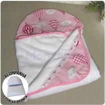 KIT 2 Toalhas de Banho Capuz Bebê Estampas