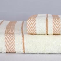 Kit 2 Toalhas de Banho e Rosto, 70x140 cm, Padrão Sólido, 220g/m² Kit 2 Toalhas de Banho e Rosto, 70x140 cm, Padrão Sólido, 220g/m²