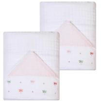 Kit 2 Toalhas De Banho Soft Bordados Papi 90 X 75 cm Kit 2 Toalhas De Banho Soft Bordados Papi 90 X 75 cm