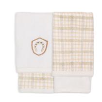 Kit 2 Toalhas De Boca Algodão Off White Ferradura Mini &amp Co