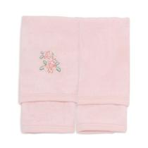 Kit 2 Toalhas De Boca Algodão Rosa Claro Mini &amp Co