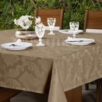 Kit 2 toalhas de jacquard 4 cadeiras quadrada avelã