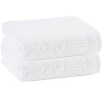 Kit 2 Toalhas De Lavabo Buddemeyer Lollipop Veludo Branca 30x50cm Kit 2 Toalhas De Lavabo Buddemeyer Lollipop Veludo Branca 30x50cm