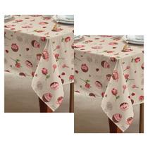 Kit 2 Toalhas de Mesa Teka Basic Retangular 6 Lugares 140 x 210 Cm Kit 2 Toalhas de Mesa Teka Basic Retangular 6 Lugares 140 x 210 Cm