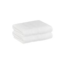Kit 2 Toalhas de Rosto Buddemeyer Vanilla Extra Soft 100% Algodão Felpuda 80x48cm Cor Branco 1011