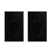 Kit 2 Toalhas de Rosto e Mão Aveludada 100% Algodão Time Atlético Mineiro Preto Buettner Kit 2 Toalhas de Rosto e Mão Aveludada 100% Algodão Time Atlético Mineiro Preto Buettner