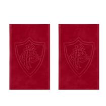 Kit 2 Toalhas de Rosto e Mão Aveludada 100% Algodão Time Fluminense Vermelho Buettner Kit 2 Toalhas de Rosto e Mão Aveludada 100% Algodão Time Fluminense Vermelho Buettner
