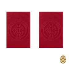 Kit 2 Toalhas De Rosto Jacquard Buettner Inter Vermelho