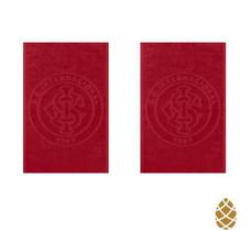 Kit 2 Toalhas De Rosto Jacquard Buettner Inter Vermelho