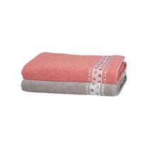 Kit 2 Toalhas De Rosto Jacquard Premium Döhler 50x80 Coração Kit 2 Toalhas De Rosto Jacquard Premium Döhler 50x80 Coração