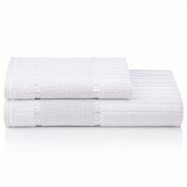 Kit 2 Toalhas Doler Bella Banho+Lavabo para Bordado Ponto Cruz Ponto Russo Etamine