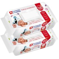 Kit 2 Toalhas Umedecida Proteção e Cuidado com Aloe Vera