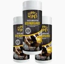 KIT - 2 Toalhas Umedecidas Desengraxante 35 un. - Supply Wipes