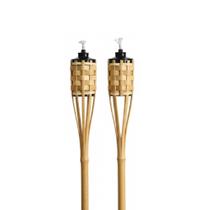 Kit 2 Tocha de Bambu 100cm Jardim Festa Luau Iluminação Externa Kit 2 Tocha de Bambu 100cm Jardim Festa Luau Iluminação Externa