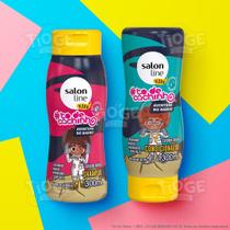 Kit 2 ToDeCachinho Kids Cabelos Ondulados Cacheados Crespos Infantil Shampoo + Condicionador - Salon Line