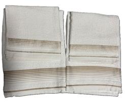 Kit 2 tolhas banho 150x75cm e 2 rosto algodão Mod Luxo Cor:Branco