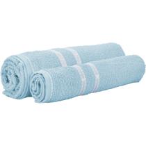 Kit 2 Tolhas Rosto e Banho Decorativo Lavabo Secagem Absorção Gramatura Decorativo Compacto Algodão