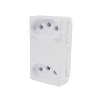 Kit 2 Tomada Dupla Separadas Monobloco Branco 10A Módulo I9